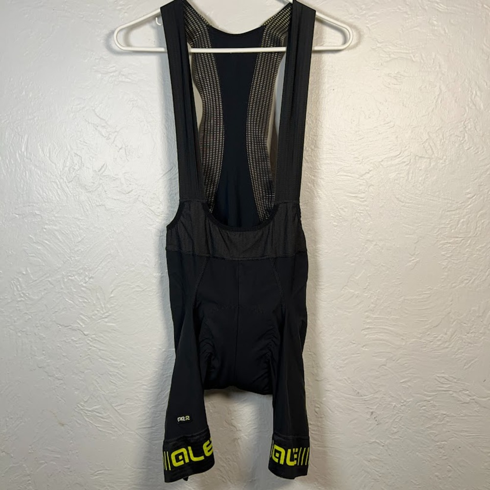 Alé Men's PRR Cycling Bib Shorts Black Yellow High-Vis Size Medium / EU 48